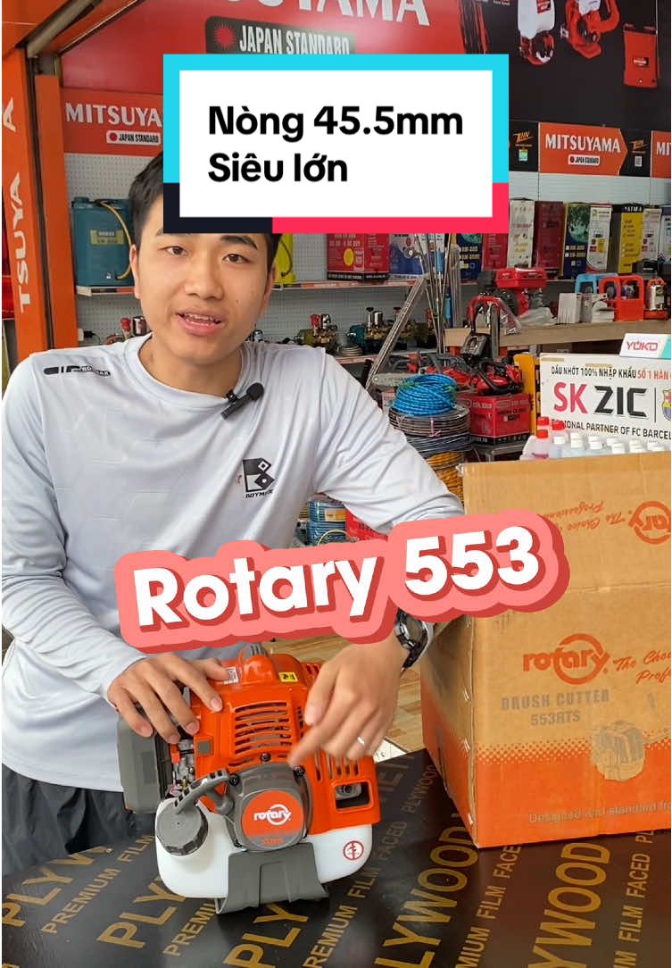 Rotary 553 mạnh hơn TJ53, mạnh hơn Hus 541! #nongcohuythang #tj53 #husqvarna #mayphatco #maycatco #lamnong 