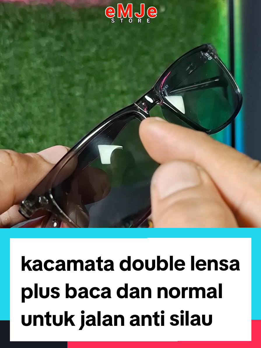 kacamata lensa anti silau lensa double plus baca dan normal untuk jalan #kacamataantisilau #kacamatadoubelfokus #kacamatabacadanjalan #kacamataplus #kacamatadoublelensa 