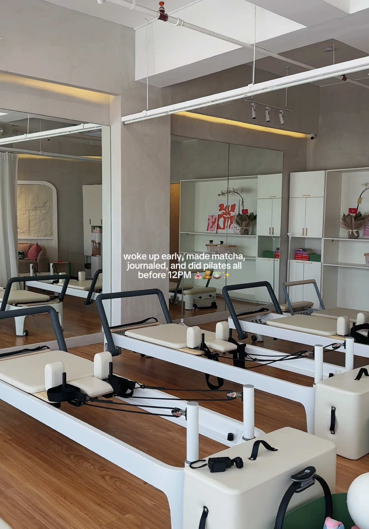 my body loves soft discipline 🧘🏻‍♀️🍵🧸 #SelfCare #pilates #morningroutine #Lifestyle #matcha