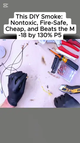 This DIY Smoke Nontoxic, Fire-Safe, Cheap, and Beats the M-18 by 130%#fyp #Science #manufacturing #smoke 