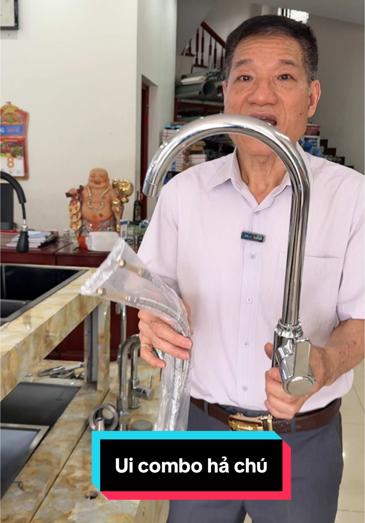 Vòi Rửa Chén NÓNG LẠNH INOX 304 kèm đôi dây cấp ikox #voisosy360 #thinhhanh 
