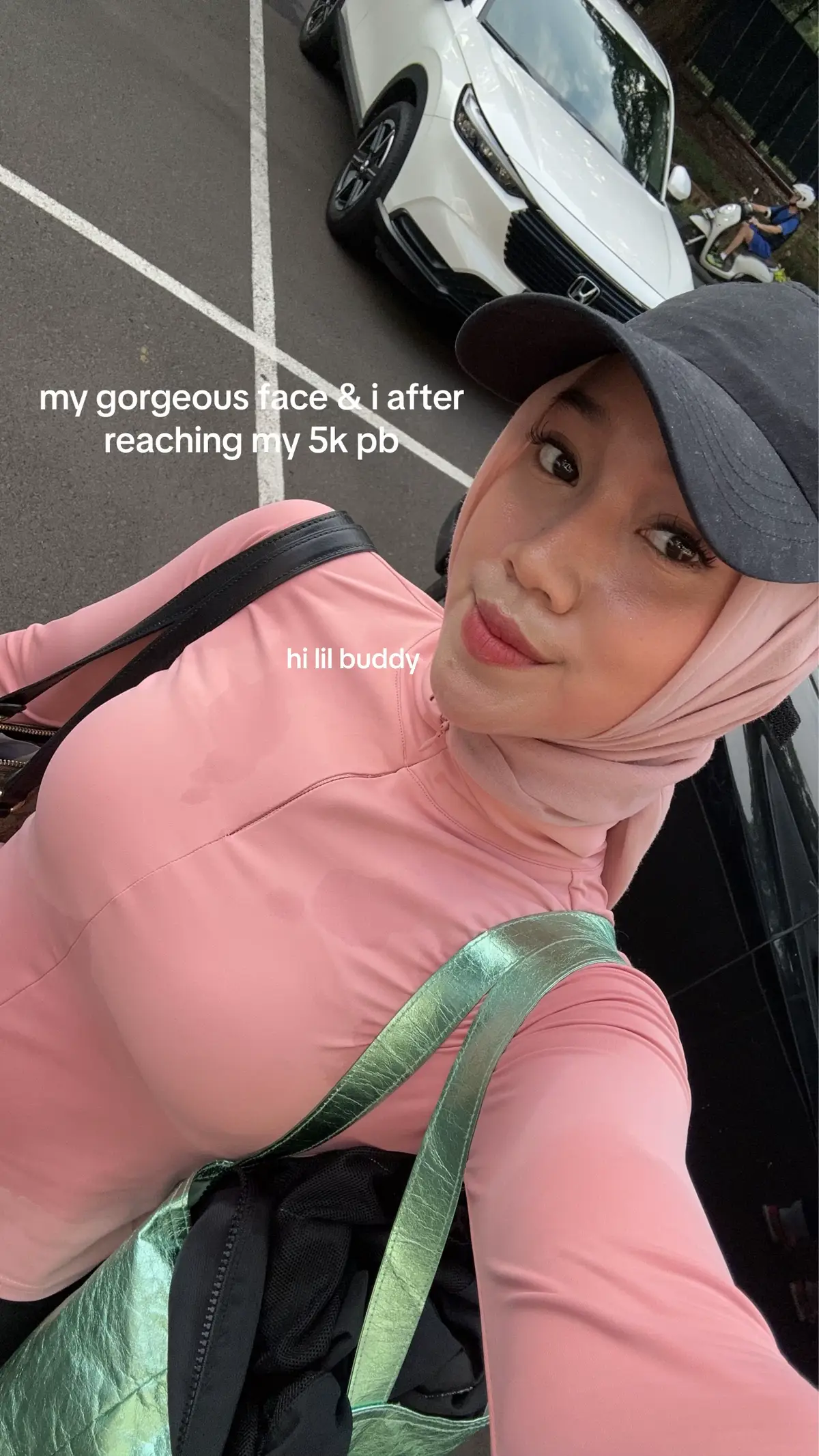 heheh alhamdulillah wlpn flat ga ada eg HAHAH 😽🙌🏻 #Running #runtok #wellness #fyp 