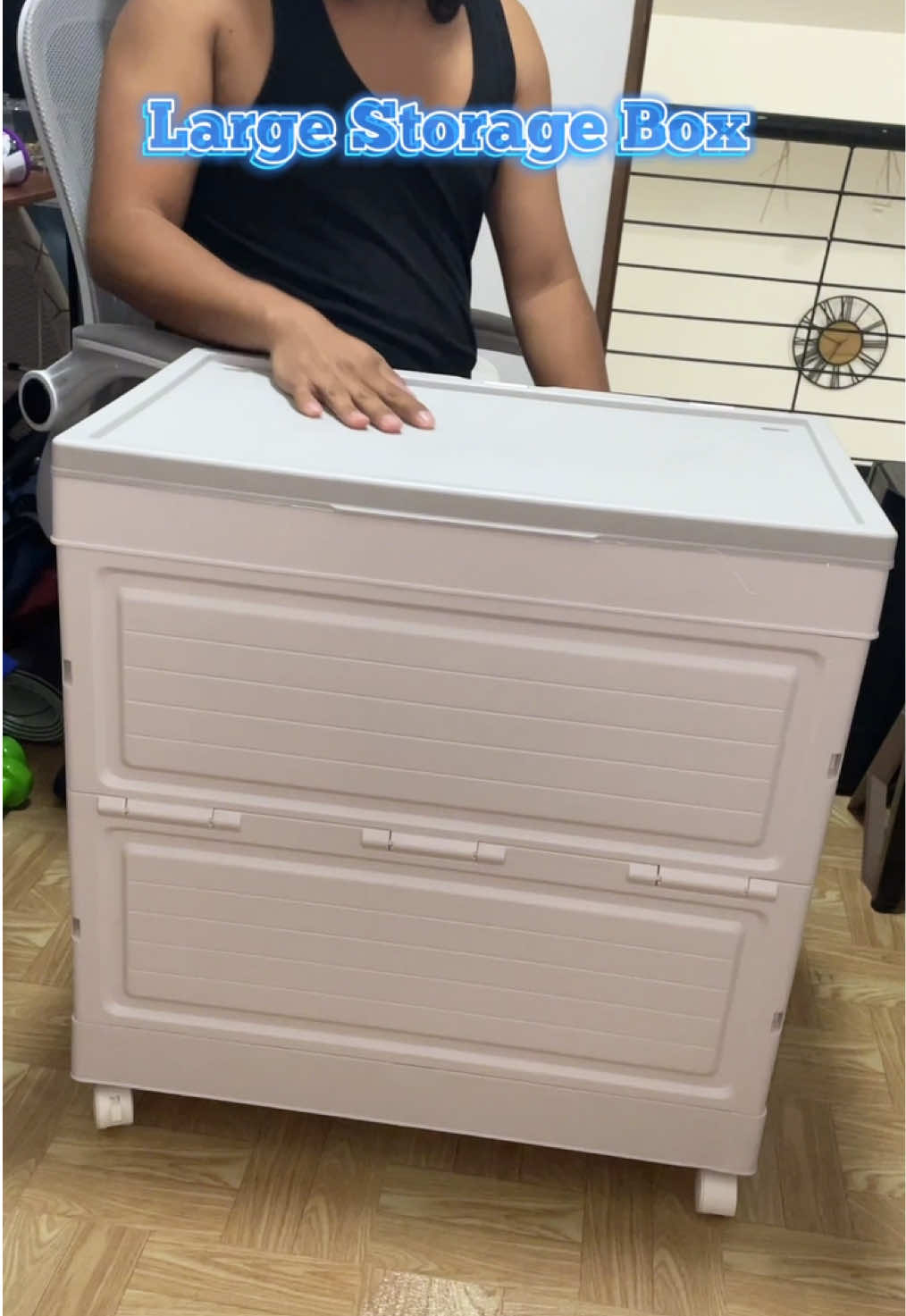 LARGE STORAGE BOX #storagebox #clothesstorage #toystorage #tiktokshopfuntasticpayday 