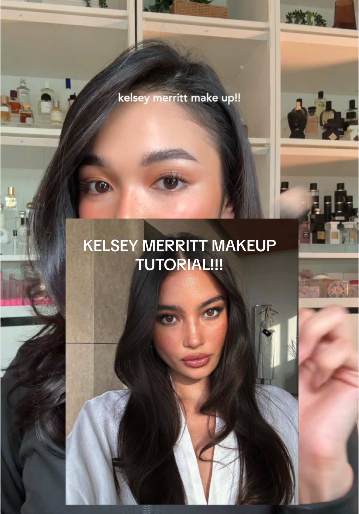 highly requested kelsey merritt makeup tutorial!! 🤍 [bioten partner] #fyp #grwm #kelseymerritt #beautyph #makeup 
