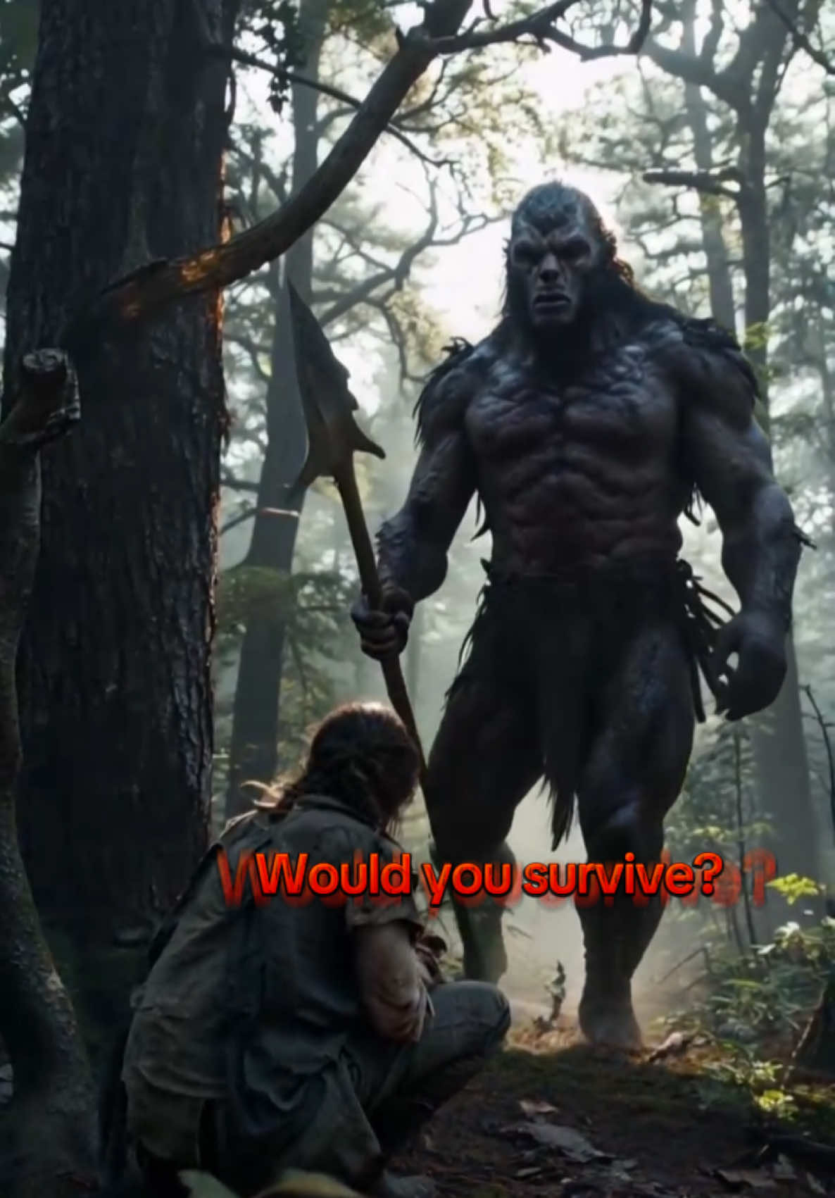 One survivor. One beast. No way out. #AIshortfilm #AITrailer #AIVideo #MonsterStory #Shorts 