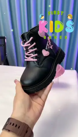 Cutesy Black Martin Boots for Kids Girls#fyp #kidsshoes #fashionbootsforkids #bootsforgirls 