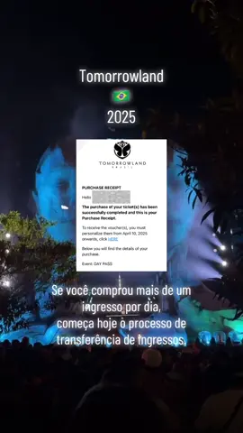 Você já garantiu seu ingresso pro Tomorrowland Brasil? Então agora é hora de fazer a personalização — uma etapa obrigatória e super importante!! O que é personalização? É o processo de associar o ingresso a um nome e documento de identidade. Isso garante mais segurança, evita fraudes e garante que só você possa usá-lo. #creatorsearchinsights  #tomorrowland  #tomorrowlandbrasil 