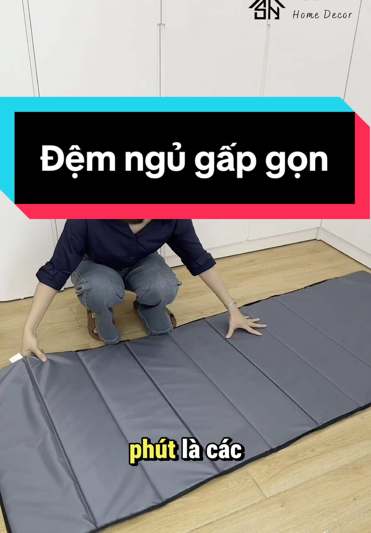 Đệm ngủ gấp gọn văn phòng #demngugapgon #demngu #demvanphong #xuhuong 
