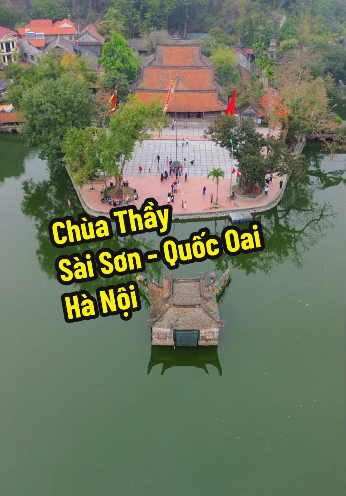 Cùng ngắm nhìn chùa Thầy cuối mùa hoa gạo! Chùa Thầy hay còn gọi là Chùa Cả toạ lạc tại chân núi Sài Sơn, đến đây bạn sẽ được hòa mình vào không gian linh thiêng, yên bình và tĩnh lặng. Khung cảnh núi non hùng vĩ, hồ Long Trì thơ mộng càng làm tăng thêm vẻ đẹp cho hình ảnh chùa Thầy… #flycam #flywithme #saison #chuathay #chuaca #hoagao #trend #viral #gocnhintrencao #quocoai 