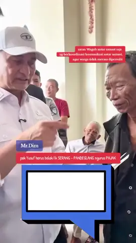 Wakil Gubernur Banten turun langsung bantu Pak Yusuf urus Pajak #Cepat TANPA RIWEUH 🚀✨ #PelayananCepatHakWarga 🔥 Bukan sekadar urus pajak, tapi BUKTIKAN : Birokrasi BISA efisien & pro-rakyat!  🧢Salut untuk Wakil Gubernur yang turun tangan, bukan cuma omong doang! 💯 #WakilGubernurBanten #DimyatiNatakusumah @dimyati.natakusumah 