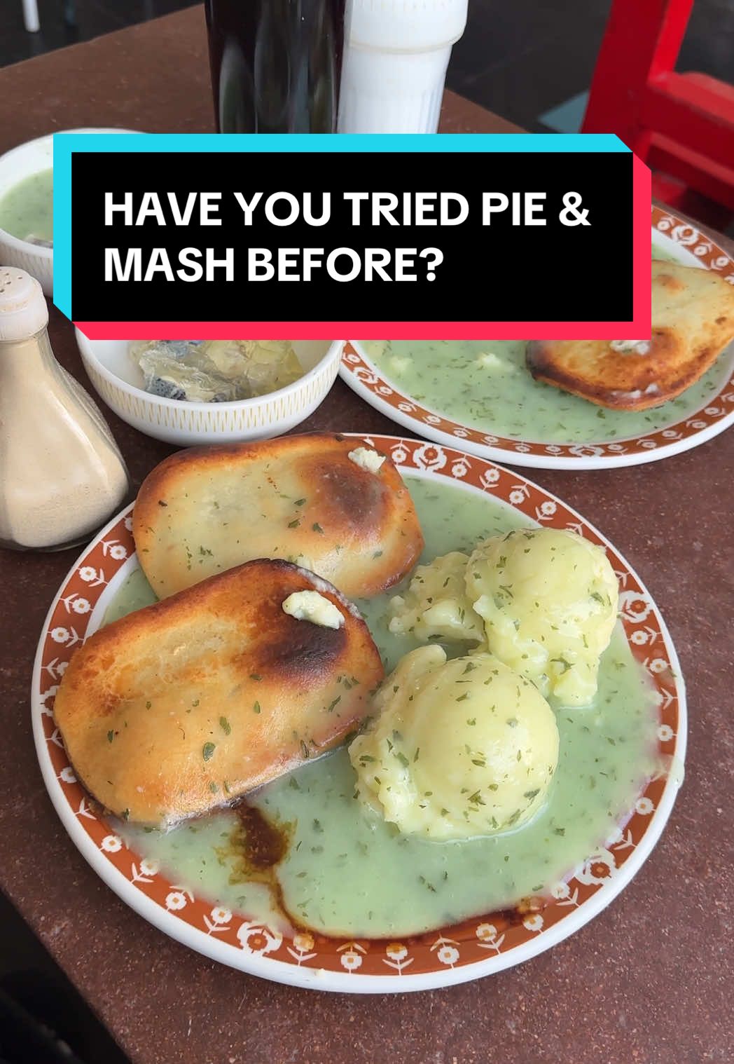 Have you tried pie n mash? I went to a east London staple. Noted Eel & Pie house. Loved by the locals! I feel it’s a dish you just have to try. A British classic! #food #Foodie #britain #pie #mash #liquor #restaurant #london #viral #fyp 