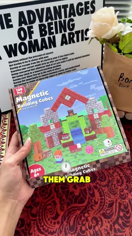 Minecraft magnetic blocks! So fun to play with! #mine #Minecraft #minecraftmemes #minecraftbuilding #minecrattparkour #typ #mom #MomsofTikTok #dadsoftiktok #TikTokShop #typ #flashsale #viral #sale #foryou #toryoupage #kids #kidsoftiktok #kidstiktok #play #playstation 