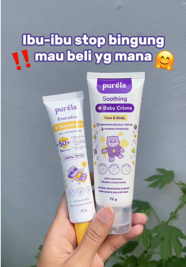 Dari pada bingung pilih Soothing Baby Crème atau Physical Sunscreen mending beli dua-duanya🤭😍 Ada paket Sun & Glow yang bantu glowing dan melindungi dari sinar UV✨ Yuk cobain san buktiin hasilnya, klik keranjang kuning👇🏻 #skincareanakaktif #skincareanak #rekomendasiskincareanak #brandofthemonth #purela 