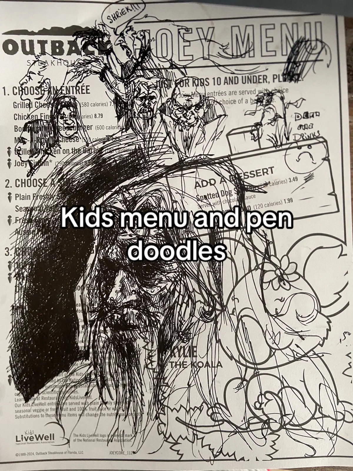 Modest time at outback….its was actually good I liked it. Too lazy to find a reference so I just did what I always do💔#art #doodles