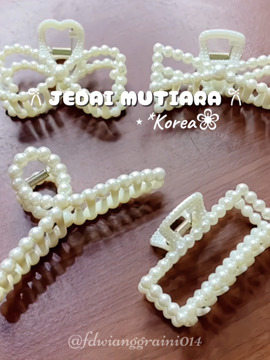 Jedai Mutiara Korea #jedairambut #outfitideas #outfitinspo #koreanlook 