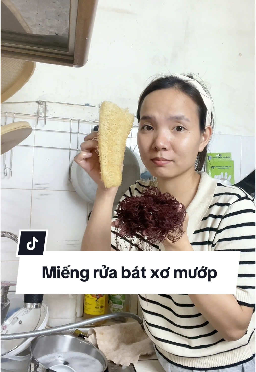 Miếng rửa bát xơ mướp #xuhuongtiktok #xuhuong 