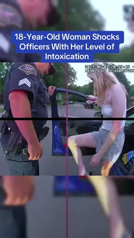 18-Year-Old Woman Shocks Officers With Her Level of Intoxication #cops #copsoftiktok 