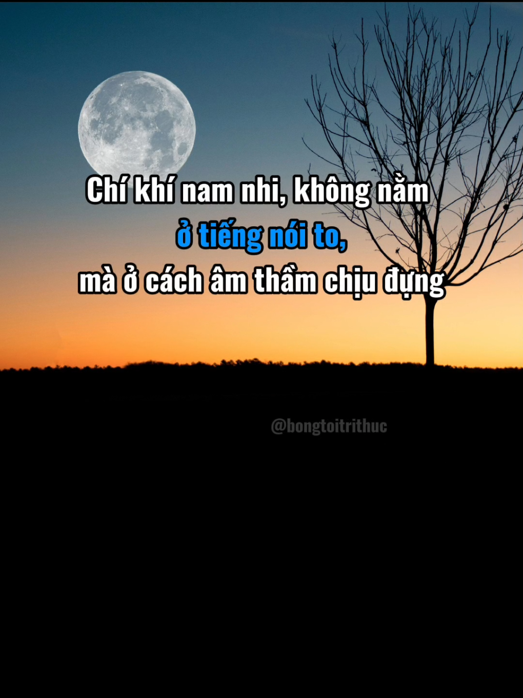 Chí khí nam nhi luôn luôn đứng vững  #bongtoitrithuc #tamlyconnguoi #fyp 