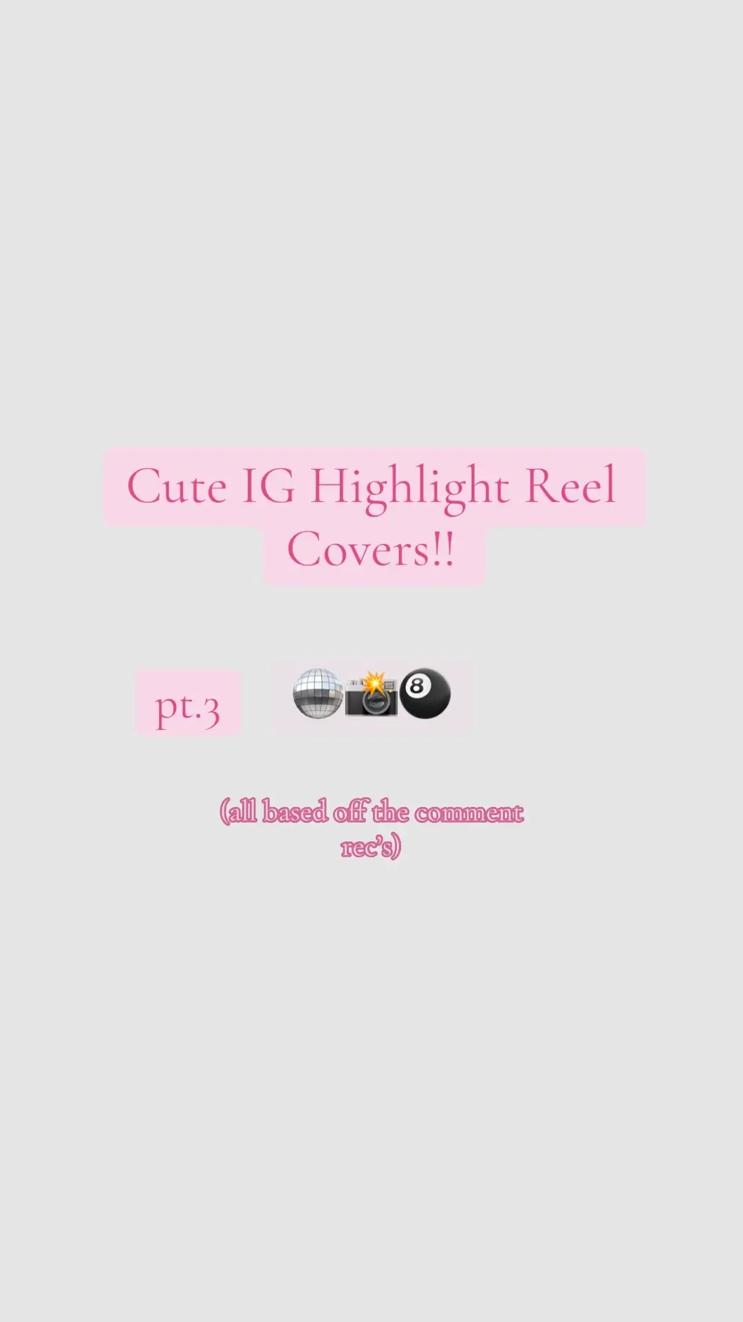 Still working on a couple so if i missed your dw i will be posting another part later! if theres anymore recs lmk 💗// #instagram #highlights #instacover #trending #pinterest #instahighlightcovers #insta #girly 