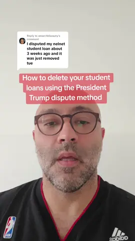 Replying to @amarchbbeauty how to remove student loans using the President Trump dispute method 