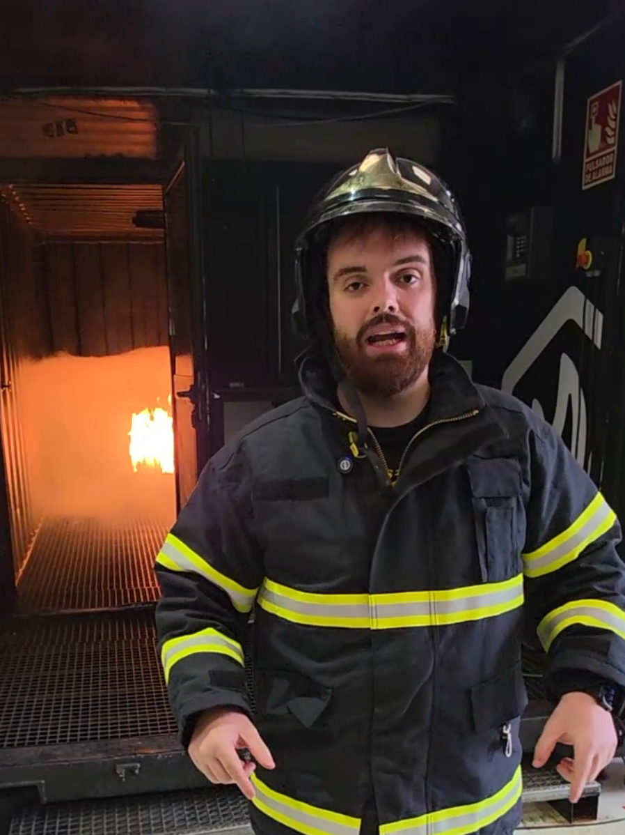un día siendo bombero. 