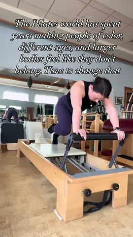 The fitness industry loves to tell certain groups they don't belong in Pilates. Whether it's people of color, older adults, or people with larger bodies, the message has been clear: Pilates is not for you. But that’s an outdated, harmful myth. Pilates is for everybody, and it's time the world saw that. We all deserve the opportunity to move, build strength, and feel empowered—no matter what we look like. It's time to change the narrative. #pilatesinstructor #pilateslovers #pilatesworkout #pilatestok 