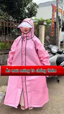 Áo mưa măng tô thời trang, chống thấm, áo to thoải mái đeo balo, tích hợp kính nhựa che mặt chống mưa!#aomuachongtham #aomuamangto #aomuamangtocaocap #aomua1nguoi #aomuakhoakeo 