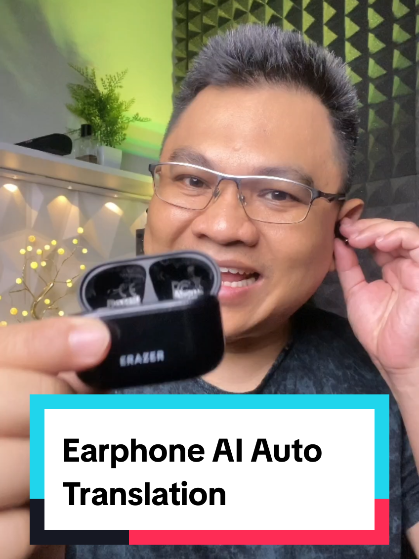 Earphone Auto Translate dengan technology AI #earphoneautotranslate #earphoneaitranslation #erazerxt89pro #twsai 