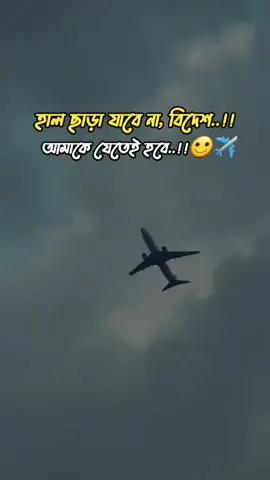 হাল ছাড়া যাবে না, বিদেশ  আমাকে যেতেই হবে..! 🙂✈️ #trendingsong #foryou #foryoupage #viralvideo #1million #butterfly #bdtiktokofficial🇧🇩 @TikTok Bangladesh @#foryou 