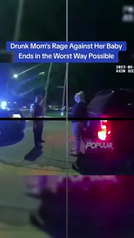 Drunk Mom's Rage Against Her Baby Ends in the Worst Way Possible #cops #copsoftiktok 