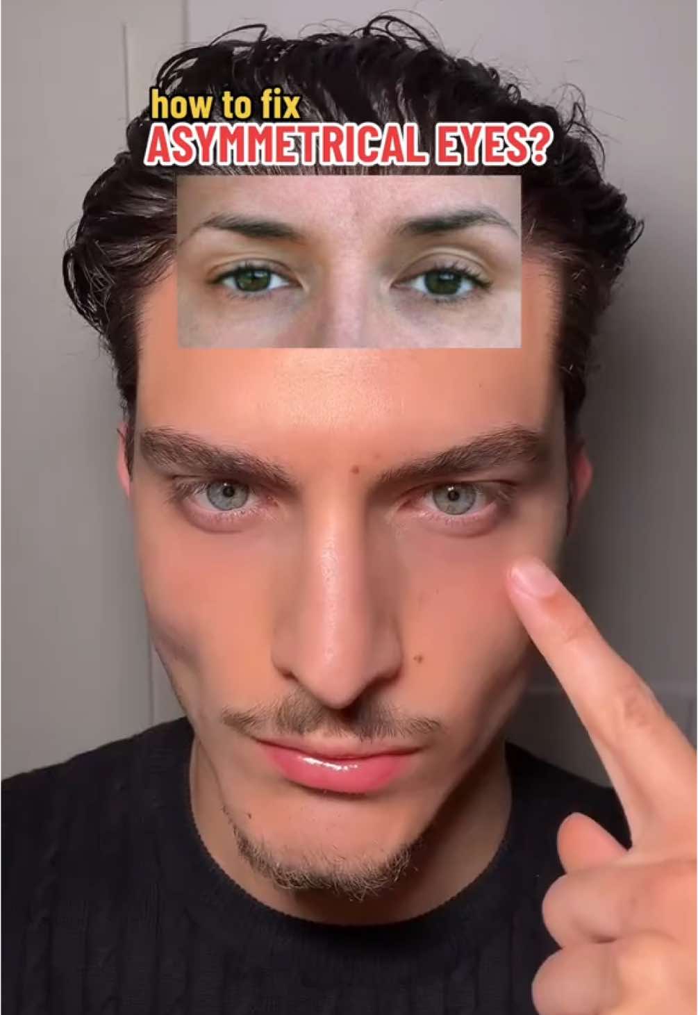 how to fix asymmetrical eyes tutorial #asymmetricaleyes #Inverted #asymmetrical #lazyeye #SelfImprovement #lifemaxxapp 