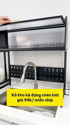 Kệ đựng bát đĩa và các vật dụng nhà bếp gọn gàng tiện lợi quá #xuhuong #dogiadung #dotienich #xuhuongtiktok 
