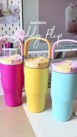 tumbler buddysip cocok banget buat yang suka 2 cara minum🫶🏻 pilihan warnanya dan ukuran nya banyak💕 bisa grafir nama juga yuhuu✨ #tumbler #tumblersoftiktok #tumblerstainless #botolminum