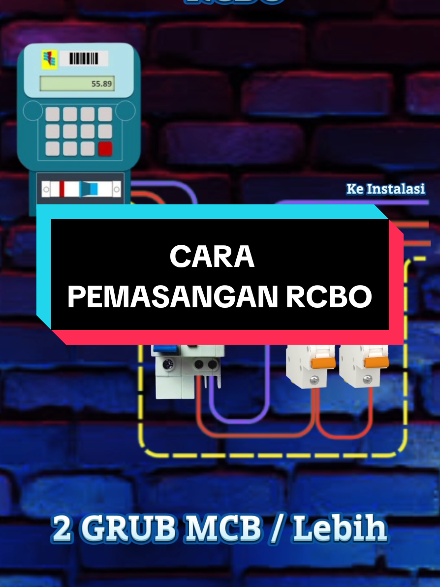 Membalas @mascungnpk Cara Pemasangan RCBO yg benar dan efisien #RCBO #ELCB #RCCB #MCB #listrik 
