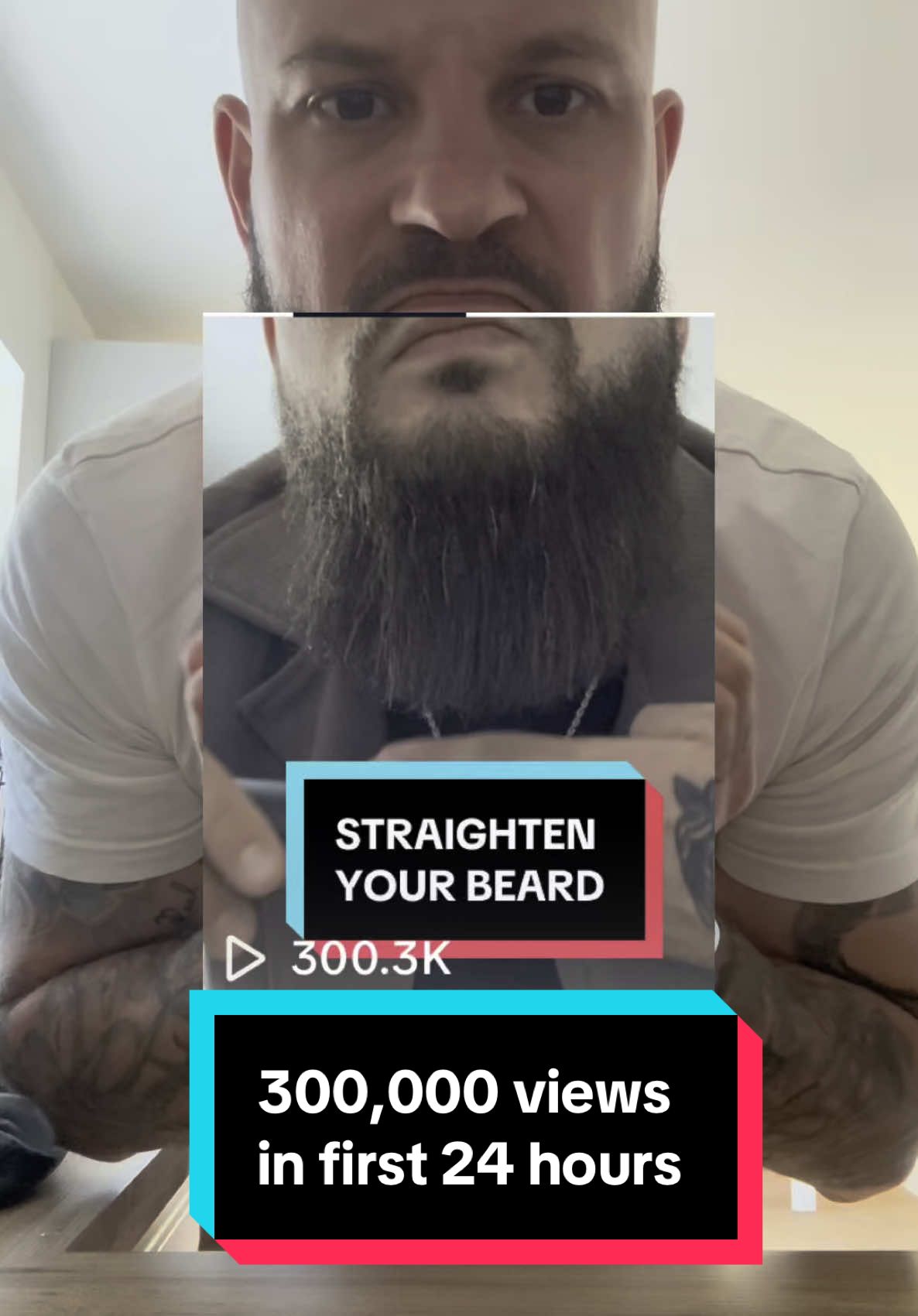 Replying to @Mark  Moram  Straighten your beard like a King with this heated brush.  Fully cordless & rechargeable with magnetically attaching cable.  The beard struggle are the finest beard products I have ever used.  Always use heat protecting spray to prevent heat damage. #beardstraightener #straightenhair #beardcare #beardcareroutine #beardroutine #beardtok #hairstraightener #hairstraightening #tiktokmademebuyit 