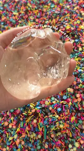 NAME this slime WITHOUT using the word COOKIE 🍪✨ - ✨ tags: #namethisslime #slimelover #slimegirl #clearslime #satisfyingslime