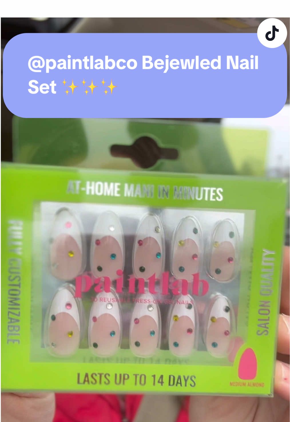 @paintlabco Bejewled set! Obsessed! 🤩 💅🏼 #walmartbeauty #DIYnails #athomenails #pressonnails #paintlab