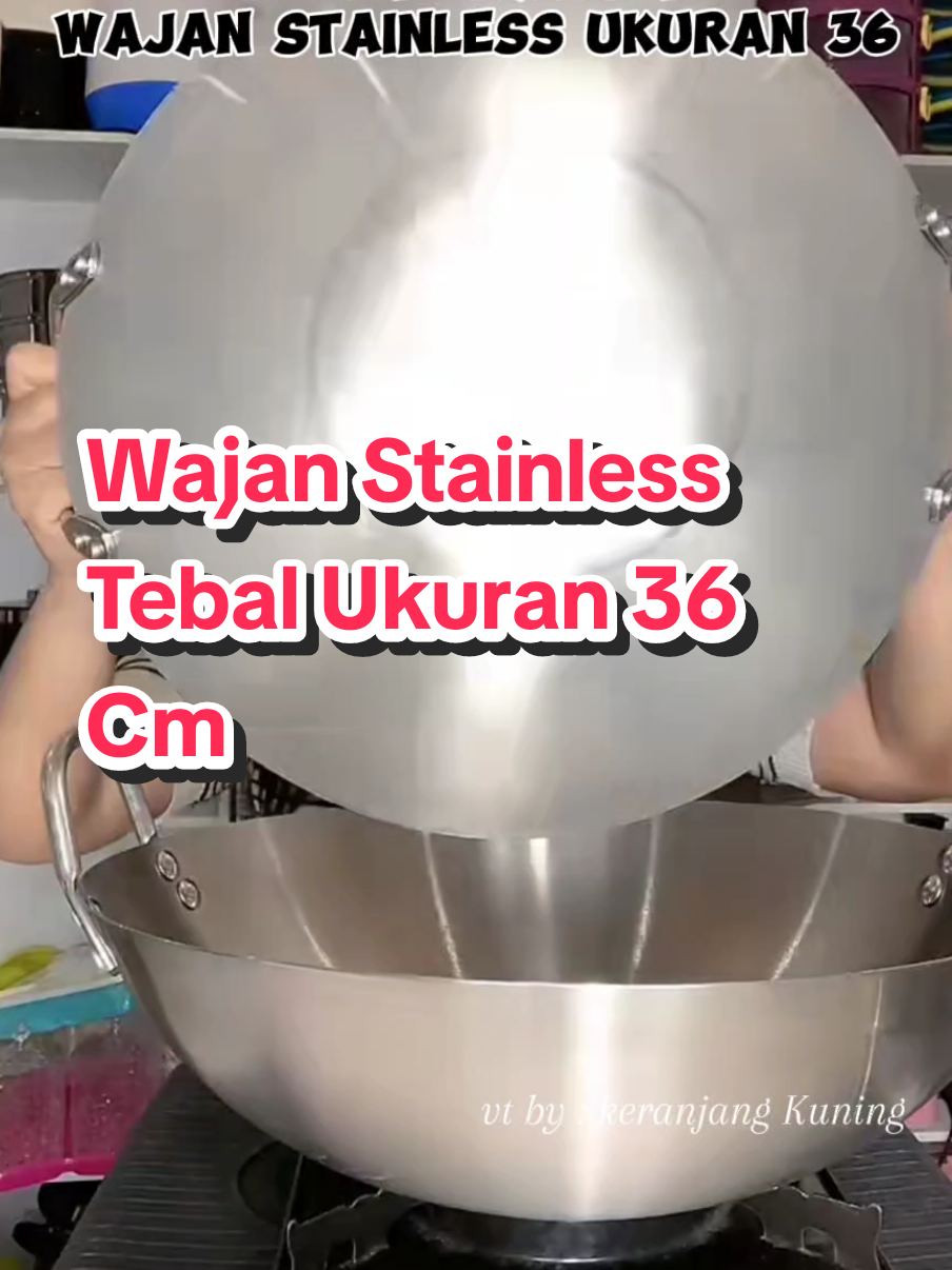 Beli 1 gratis 1 Wajan Stainless Tebal Ukuran 36 Cm Kualitas Premium  #wajanstainless #wajanstainlessteel #wajan #wajanmurah #wajanantilengket 