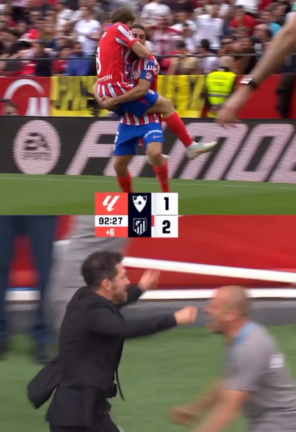 شغف الأتليتي لا يتوقف 🤯 #sportsontiktok‬ ‪#footballtiktok‬ ‫#الدوري_الاسباني‬ ‬‪#LALIGAEASPORTS #SevillaFCAtleti
