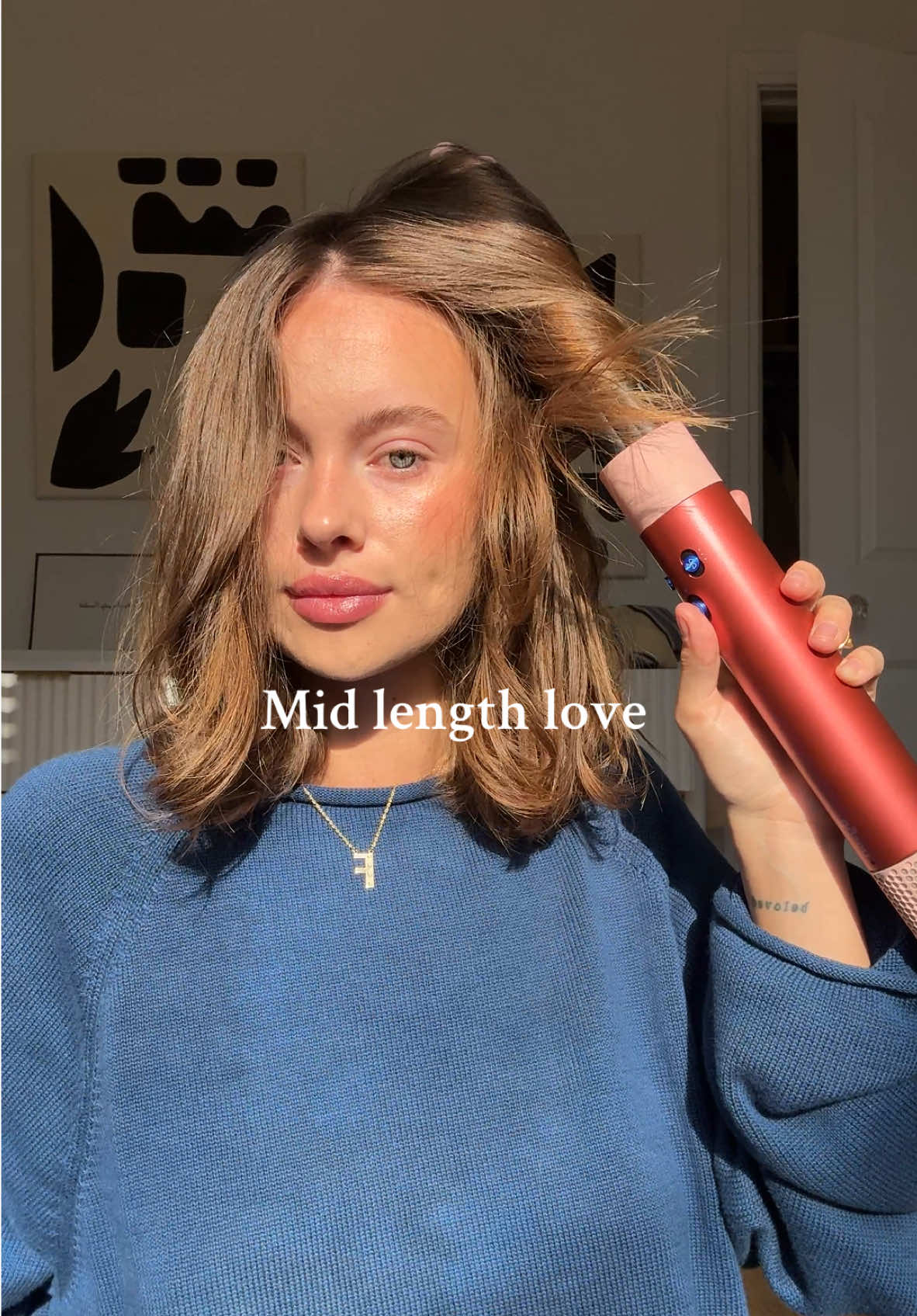 How I’m styling my mid length hair! #hairstyle #dysonairwrap 