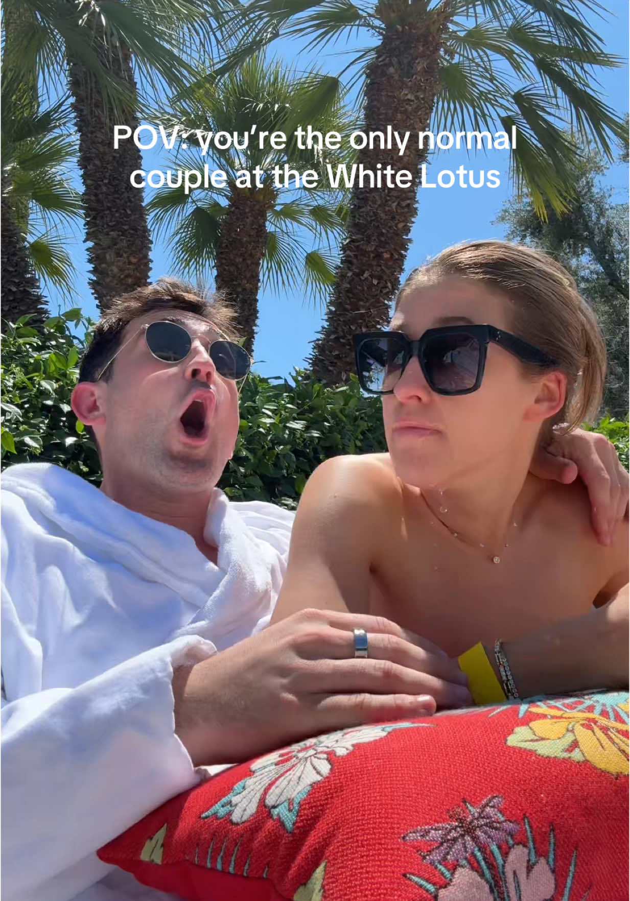 Honestly we’d be so there tea 👀 #whitelotus #vacation #couple  IB: @Cierra Ramirez 