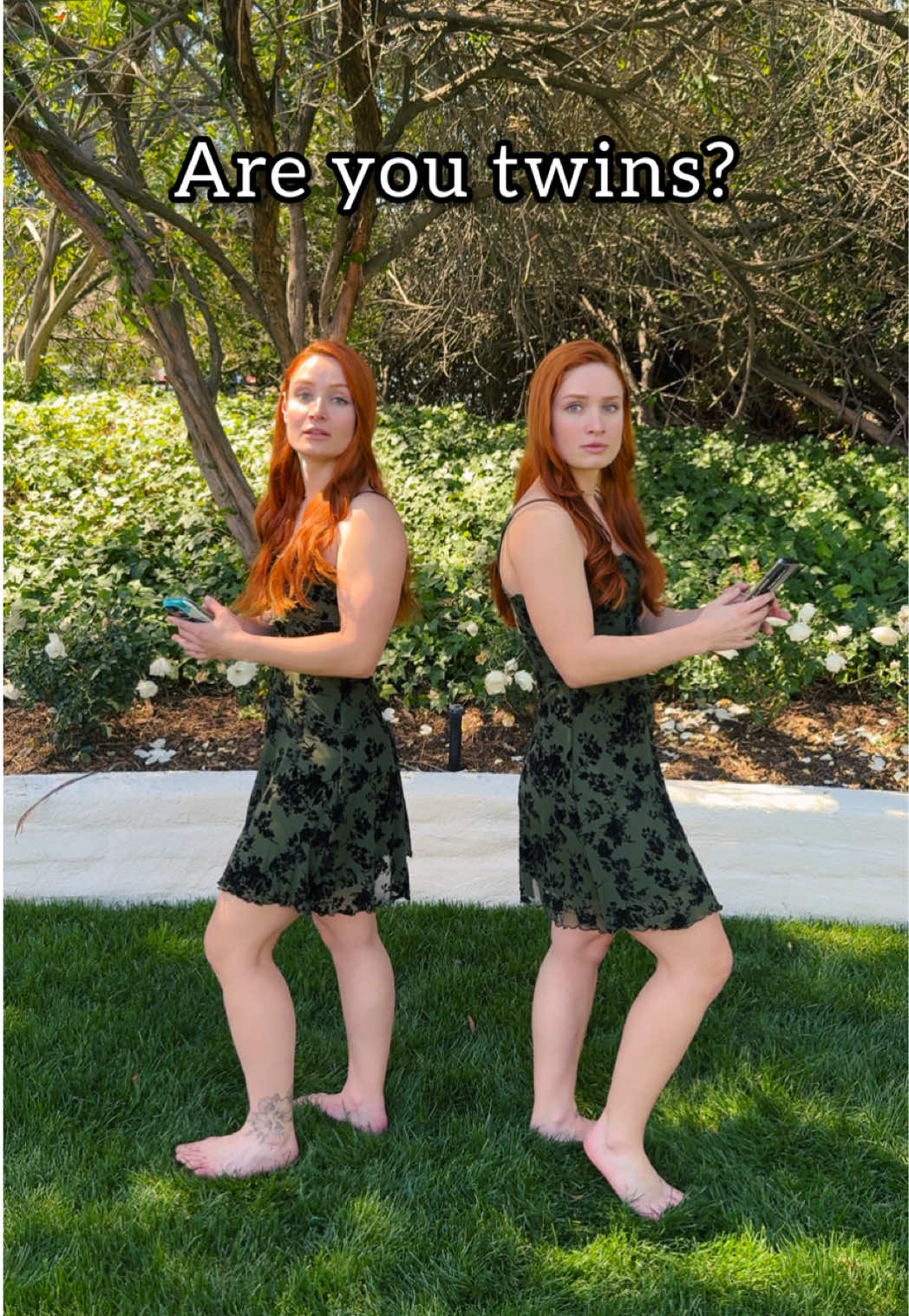 Which one is the right answer? Are we twins or aren't we? The world may never know 😂 PT. 3 #twins #twinz #identicaltwins #original #originalcontent #funnytiktok #fyp #twinsoftiktok #sisters 