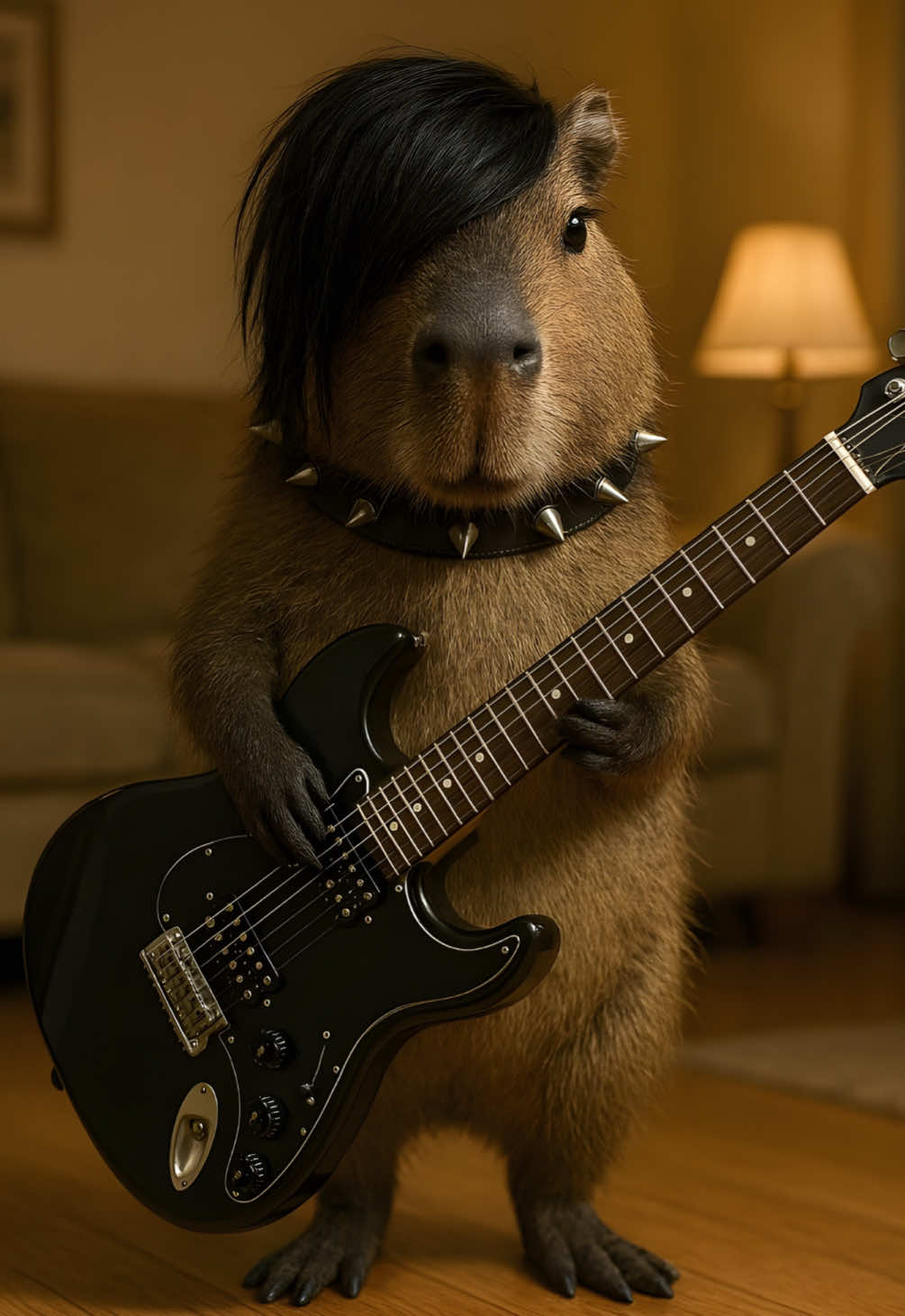 Not a phase mom 🖤#capybara #emo #ai #aivideo #fallinginreverse #rockstarvibes #funnyanimals #capybaracore #animalmemes #PetsOfTikTok