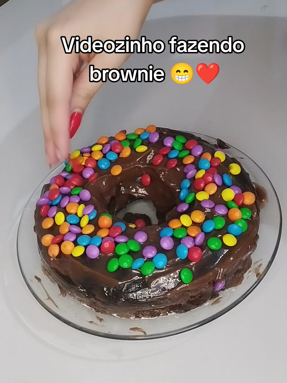 Tentativa de fazer um brownie skdkdk😁❤️ #brownie #monetizartiktok #rumo10kseguidores #maededois 