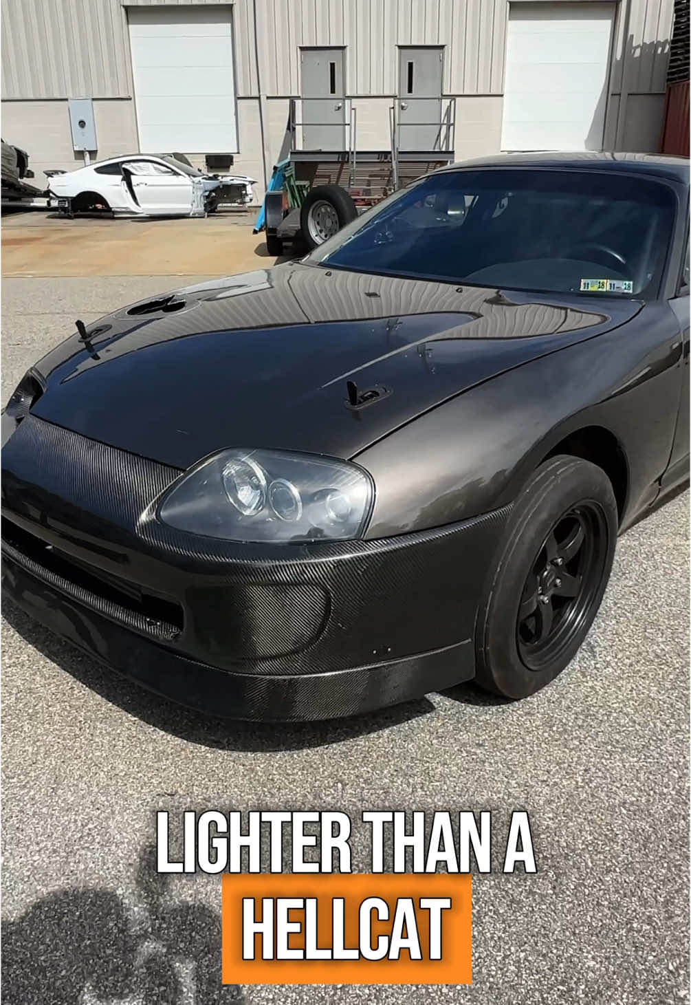 It’s like a Hellcat went on a 1000lb diet and slapped on some Toyota badges! #supra #dodge #dodgedemon #dodgechallenger #dodgecharger #hellcat #redeye #mopar #challengerhellcat #scatpack #moparfam #moparnation #carsoftiktok #cartok