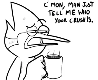C’mon man tell me who your crush is !!! #art #fyp #darkfantasy #sketch #regularshow 