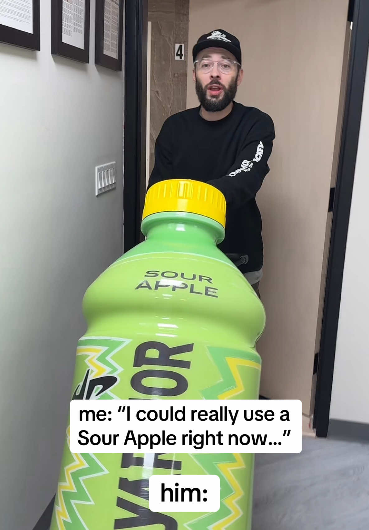 One Sour Apple coming up @Dude Perfect 🍏 #sourapple #newflavor #dudeperfect #fyp #foryou #sports #funny 