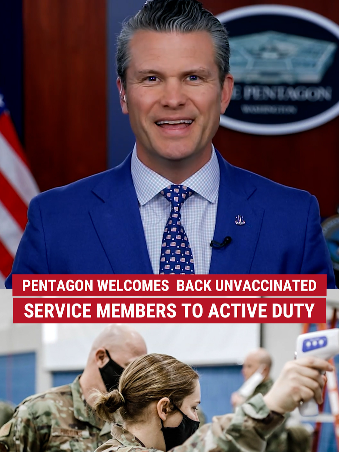 THEY'RE BACK: Unvaccinated troops are returning to active military duty, thanks to President Trump, after being kicked out due to vax mandates. 