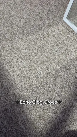 Black echo clog #crocs 🖤