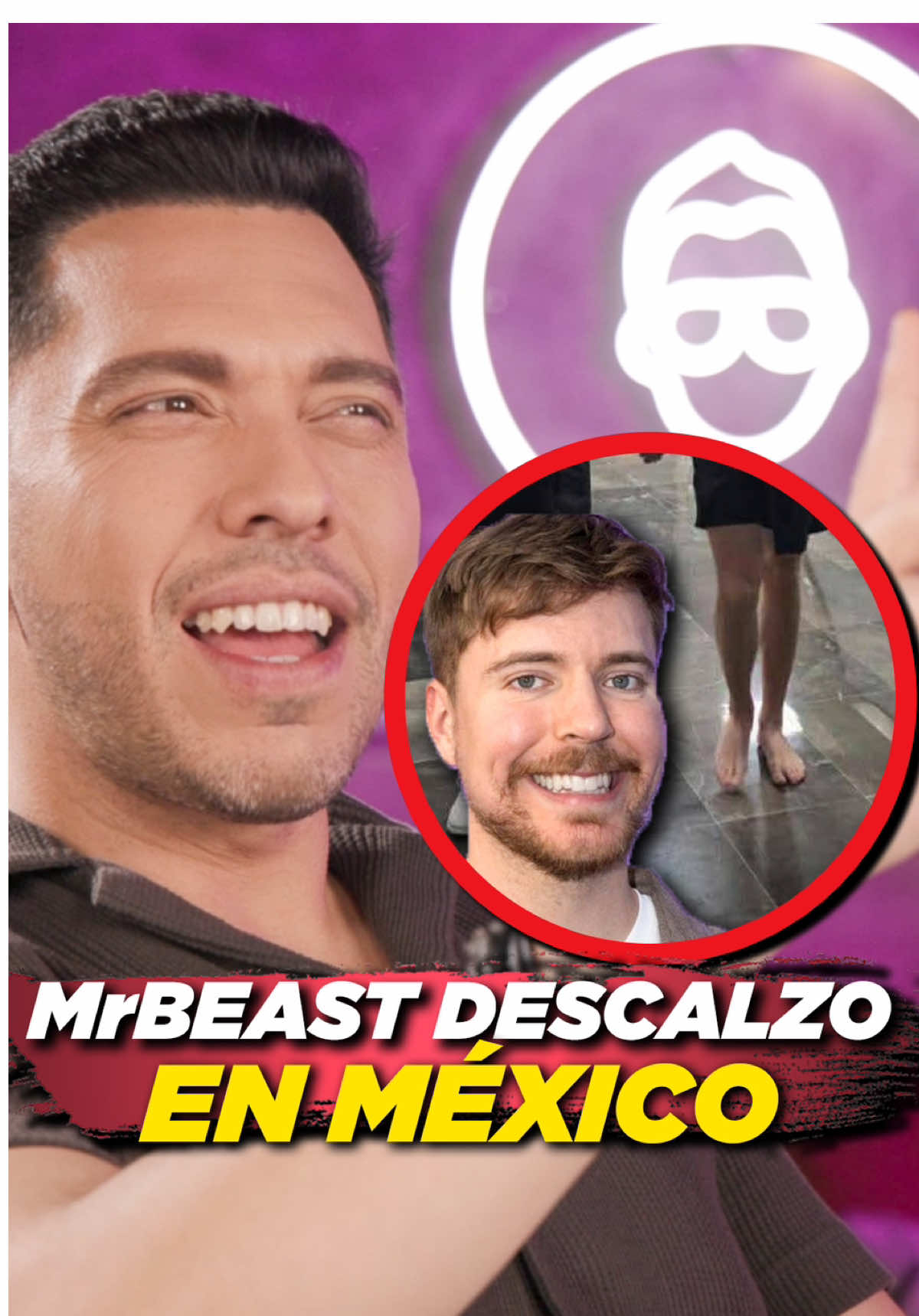 MrBeast descalzo en las calles de México. #mrbeast #noticia 